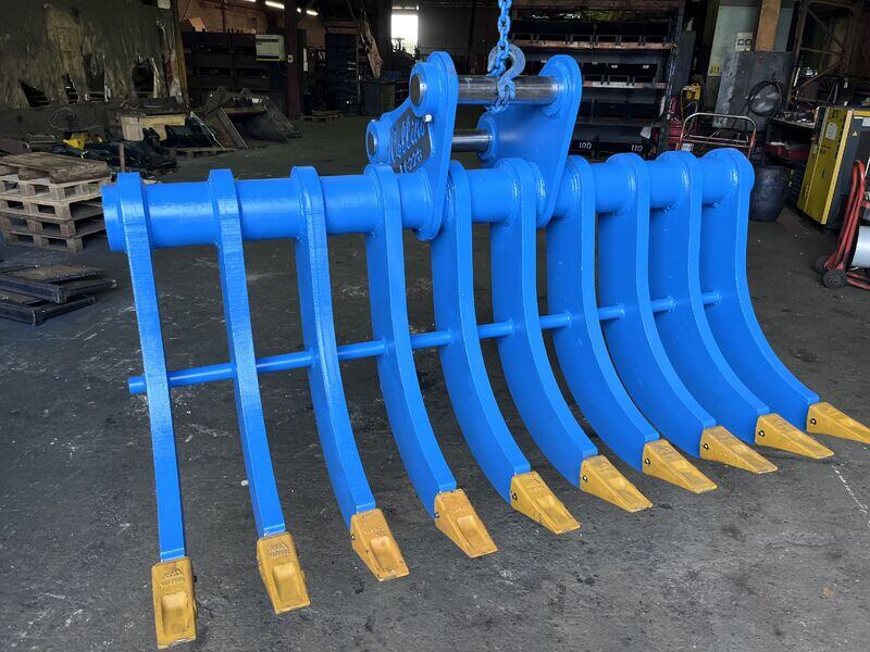 Heavy Duty Excavator Land Rake 